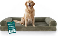FurHaven Classic Sofa Orthopedic Dog Bed for Large Dogs - Jumbo / Dark Sage