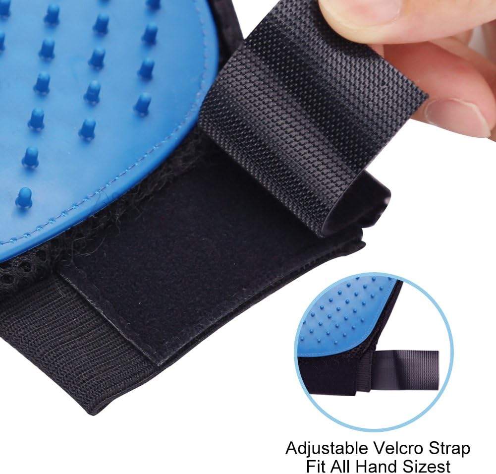 Pet Grooming Gloves 1 Pair Deshedding Mitt for Dogs Cats Bath Massage – Essentials for Dogs - image 4