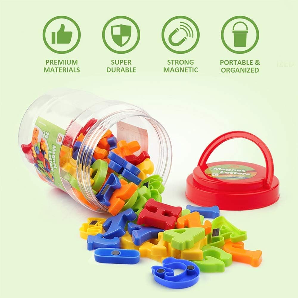 Coogam Magnetic Letters Numbers Alphabet Fridge Magnets Colorful - image 3
