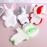 ZUXUCUVU 10 inch brown plush bunny rabbit hand puppet - view 8