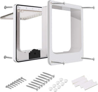 CEESC Medium Cat Door for Interior/Exterior, for Pets <15.75" - XL- Inner size: 7.7"(W) x 8.9"(H) / White - image 4