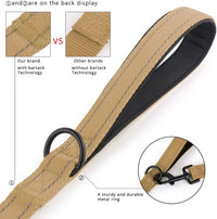 Plutus Pet Double Handle Dog Leash, for Medium Large Dogs - 4 FT / Brown - image 3