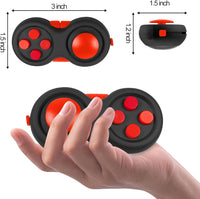 UOOEFUN fidget controller pad with joystick, buttons and gear roller, black and green - view 12