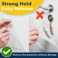 PROTECTO Door Protector from Dog Scratching, 35.5x24 - 2-pack Clear / 30 x 6" - image 2