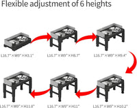 Elevated Dog Bowls for Medium and Large Dogs - 1 Stainless Slow Feeder & 1 Stainless Bowl / Grey - image 4