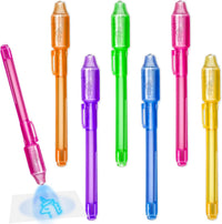 32 Pack 2 Style Invisible Ink Pen with UV Black Light Secret Spy Pens – Fun for Kids & Family - 6 Pack