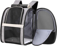 Texsens Innovative Traveler Bubble Backpack Pet Carriers for Cats - Upgraded-Black