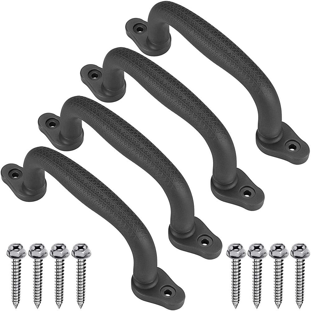 Dolibest Set of 4 Safety Playground Handles - Black-4pcs