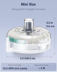 Pawfly Mini Aquarium Sponge Filter - Medium - image 2