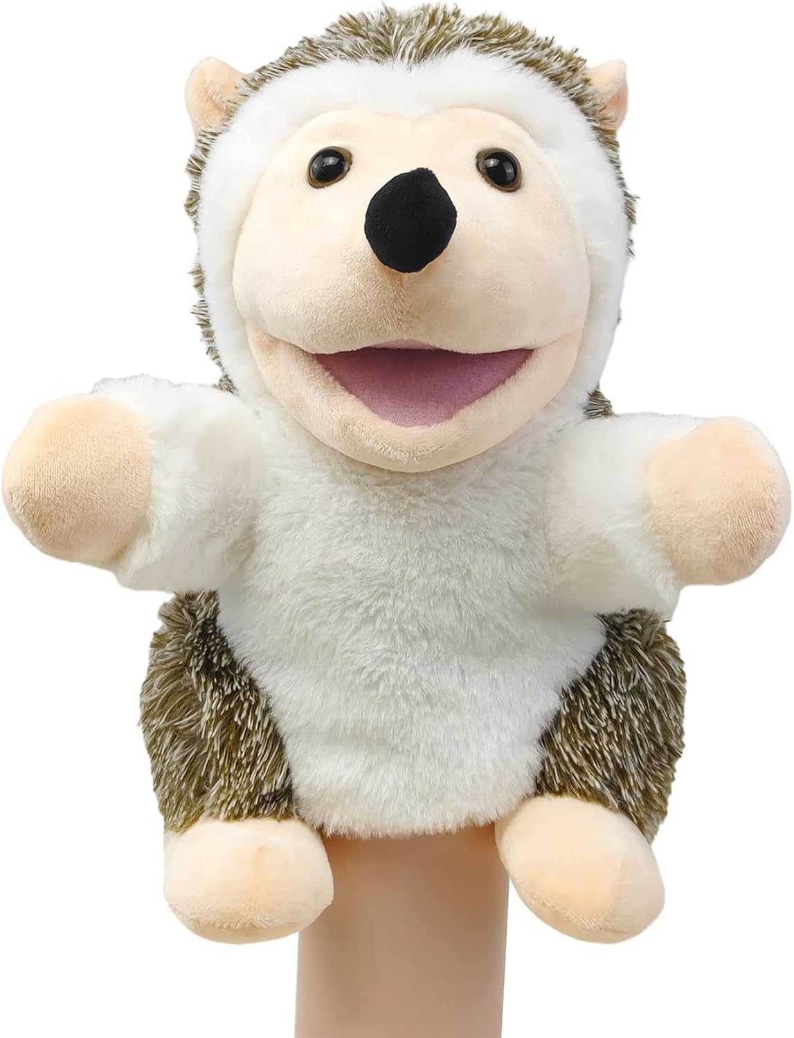 okegztoa 10 inch brown bear hand puppet with movable mouth and arms - view 8