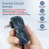 DaToo Aquarium Light LED Power Adapter AC 100-240V DC 12V 1A - 24V 1A - image 3