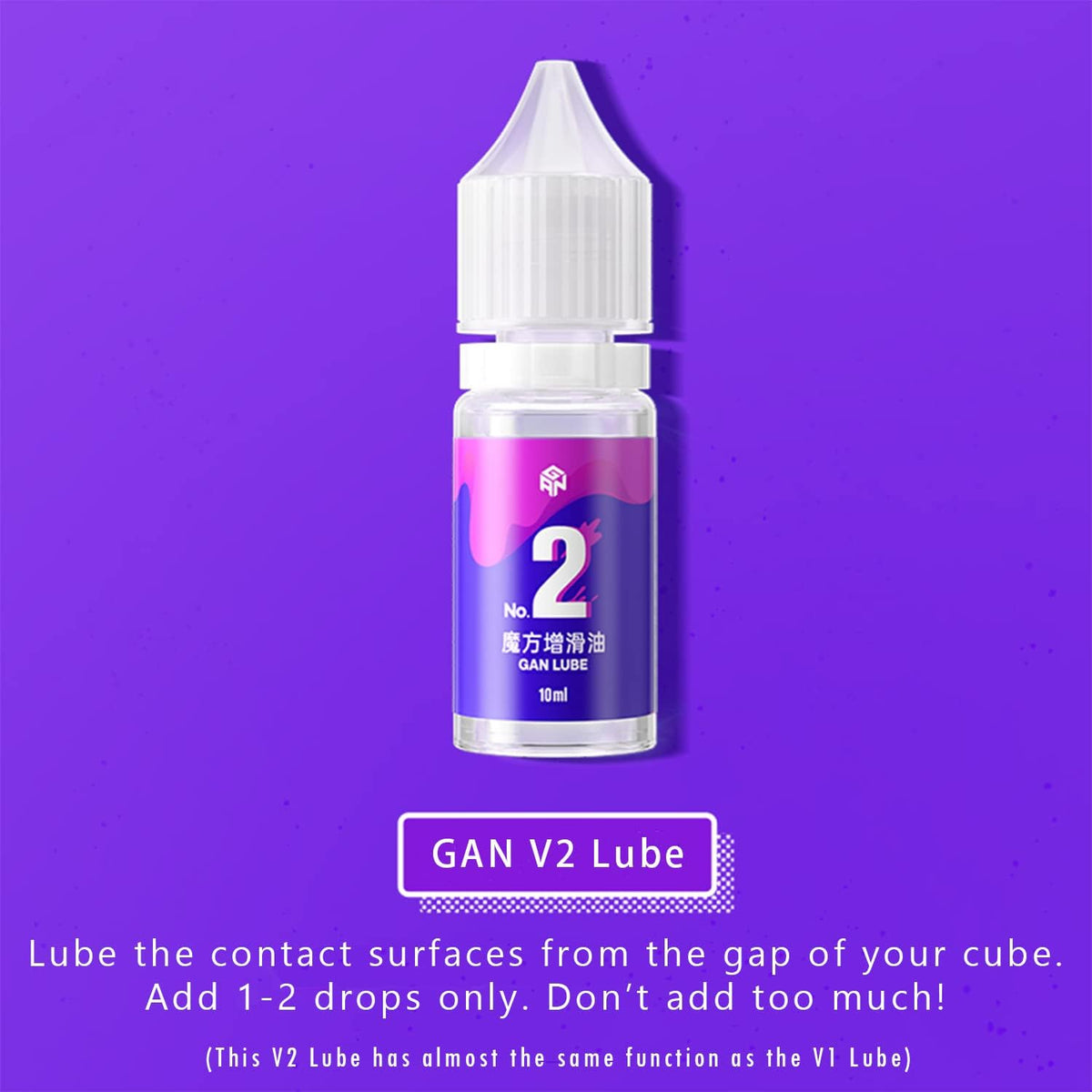 CuberShop GAN speed cube lube set with V2 and V3 lubricant bottles - view 6