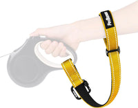 PetBonus Dog Leash Wrist Strap with Lockable Clip for Dog Retractable - Yellow / 1 Pack