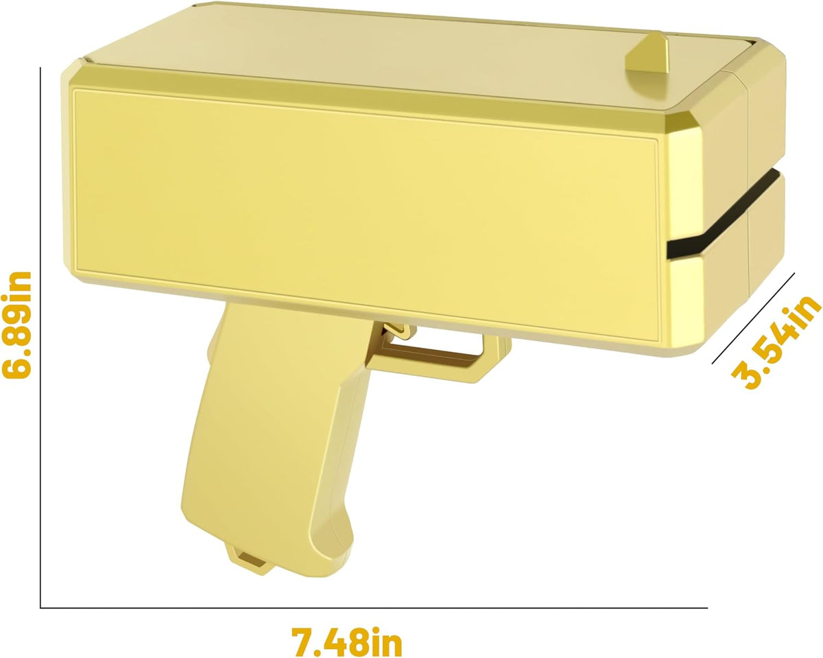 Wowok Money Gun Shooter, Make it Rain Money Toy Gun - Metallic Gold - image 3
