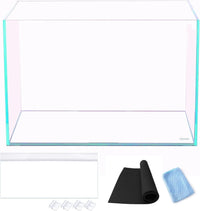 Low Iron Glass Ultra Clear Rimless Aquarium Tank - 21Gal 23.6"L×13.7"W×14.9"H