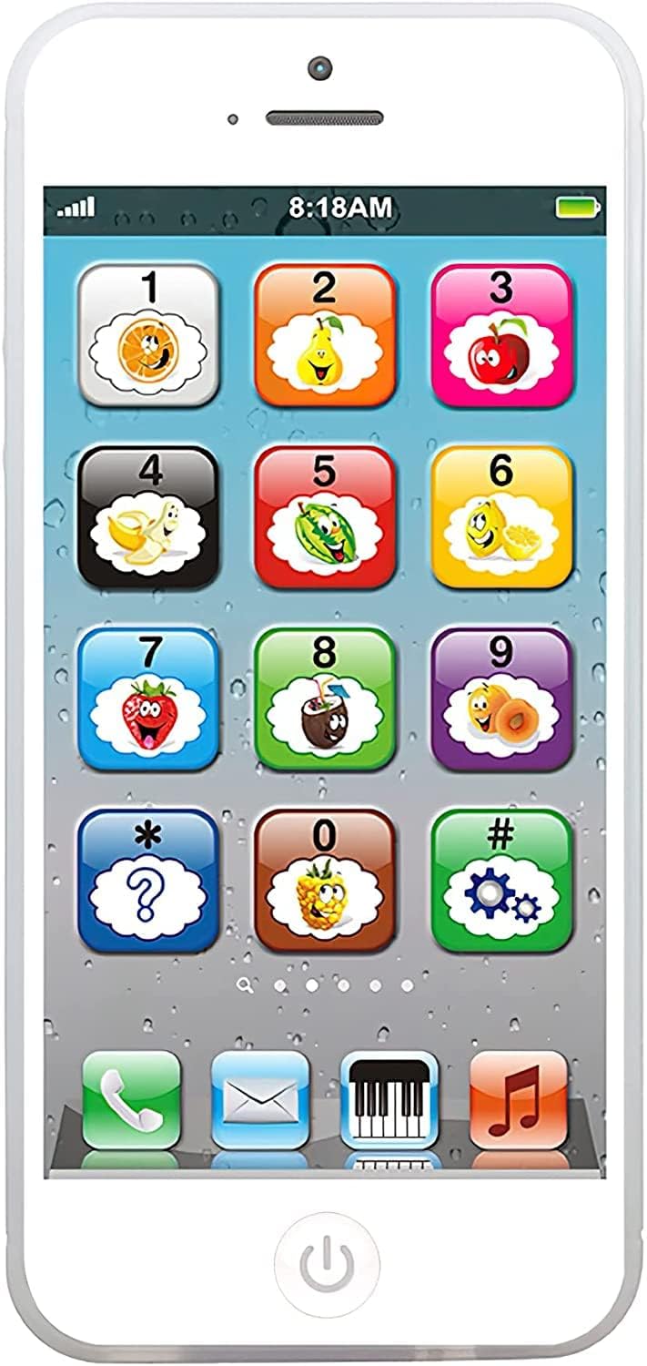Wolmund Toy Learning Play Cell Phone with 8 Functions and Dazzling