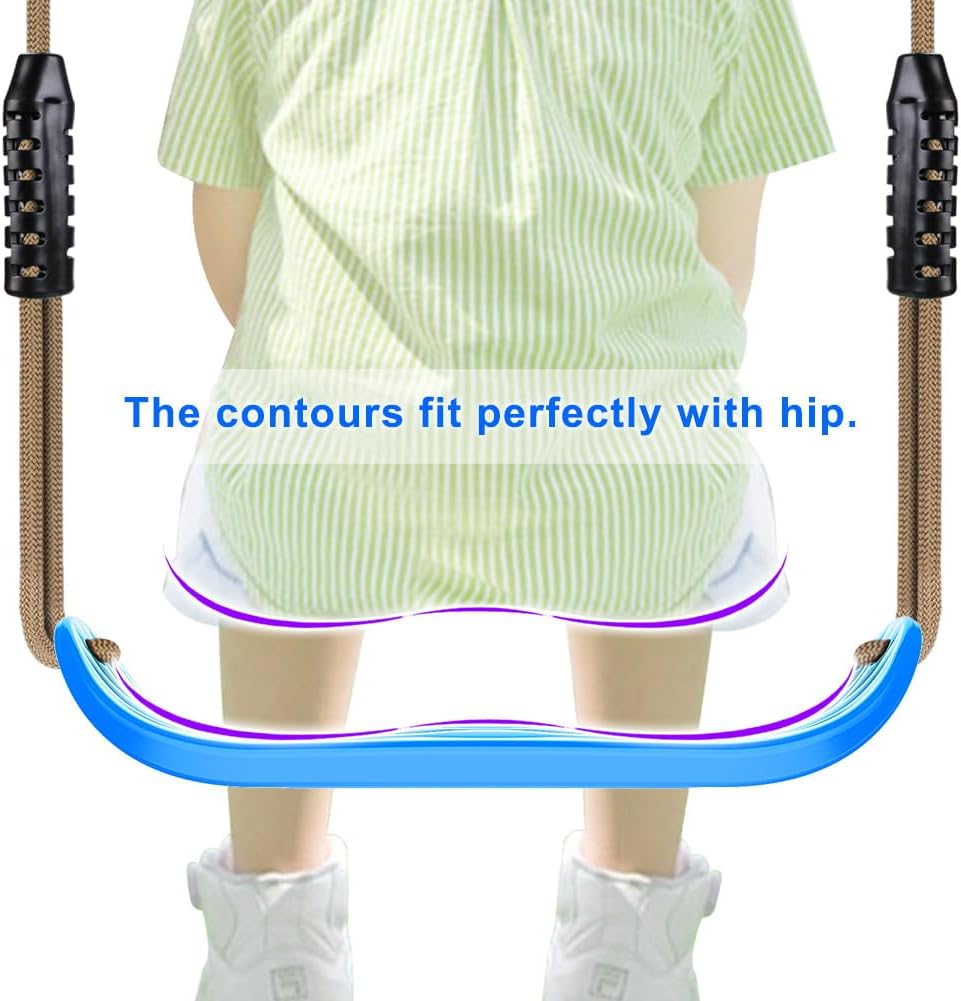 SELEWARE Heavy Duty Swing Seat Replacement, Kids & Adults - Blue, 2 Pack - image 2