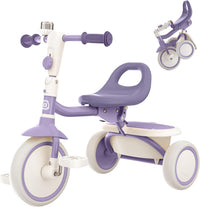 besrey Toddler Tricycle with Bell - Dark Purple