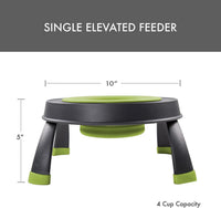 Dexas Pets Elevated Pet Feeder, 4 Cup Capacity - Large/4 Cup Capacity / Green - image 2