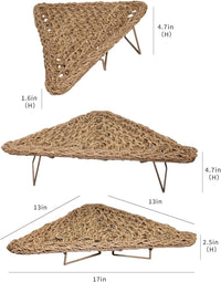 Bearded Dragon Hammock Reptile Tank Accessories Decor Basking - Triangle - image 4