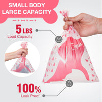 Joyeux 240 Count Ocean Scent Dog Poop Bags Rolls, with Dispenser - 180 Count (Pack of 1) / Pink - image 2