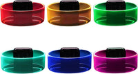Yowivon LED light up bracelet with clasp glowing in multiple colors - view 3