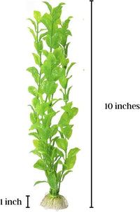 SunGrow Plastic Aquarium Plant Set, Resin Aquarium Decor - Natural Green / 3 pcs - image 3