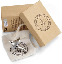 ForeverSpin stainless steel spinning top with mirror finish, 1.4 inches tall - view 3