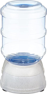 Amazon Basics Gravity Pet Water Dispenser for Cat, Dog, 1 gallon Capacity, Small, Gray