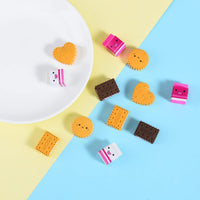 Donut Erasers for Kids, 24 Pieces 3D Cute Food Puzzle Mini Eraser, Cool Fun Take Apart Desk Pet - COOKIE - image 4