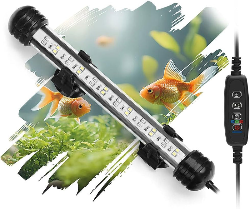 LED Submersible Aquarium Light 4W Underwater Fish Tank Light - NVL-01 (7.5in 4w)
