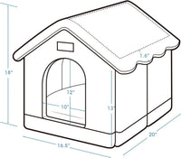 Dog House Indoor, L Size Indoor Dog House for Medium Dog – Essentials for Dogs - Brown / L - image 3