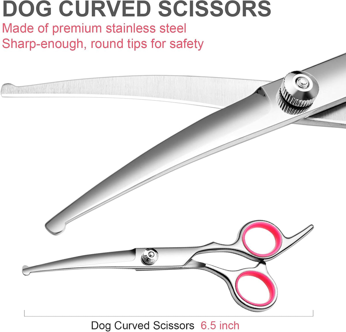Dog Grooming Scissors Kit - Pink / 3 - image 4