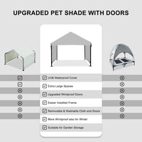 Outdoor Dog House for Large Dogs, XL Pet Tent Weatherproof, Grey – Essentials for Dogs - image 3