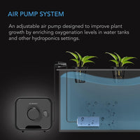 AC Infinity Air Pump One-Outlet Adjustable Oxygen Pump Kit with Tubing - 24 GPH (1.5 L/M) - image 2