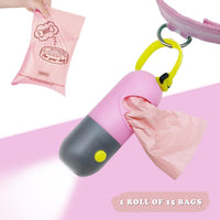 Dog Poop Bags Holder with LED Flashlight - Pink / 1 Count (Pack of 1) - image 4