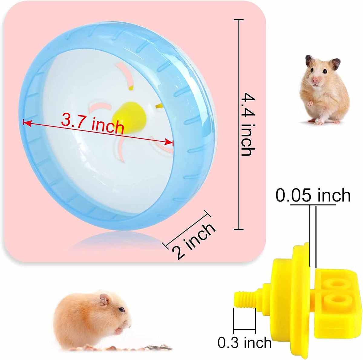 WishLotus Hamster Running Wheel - blue,12cm - image 3