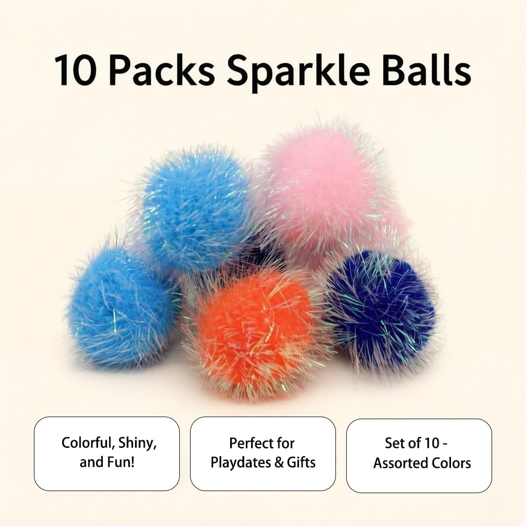 LASOCUHOO Cat Toys, Cat Sparkle Balls - image 4