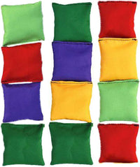 Halloluck mini bean bags 12 pack, 2 inch bean bags in bright assorted colors