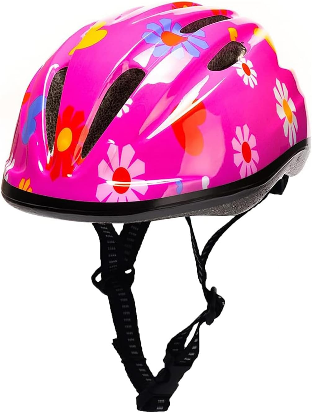 BeBeFun girls bike helmet in pink with 12 air vents and adjustable fit knob, ages 3 to 10 - view 8