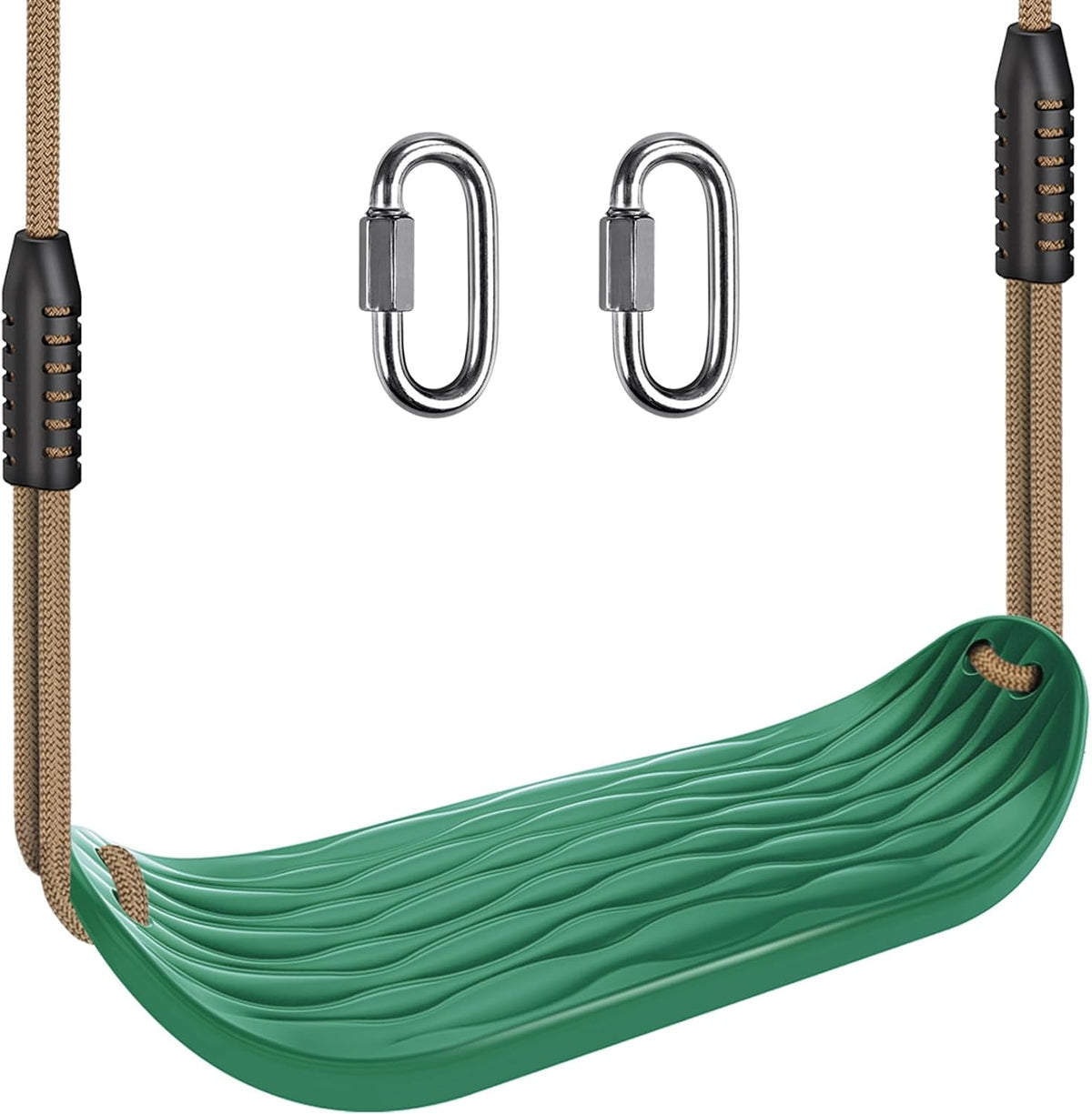 SELEWARE Heavy Duty Swing Seat Replacement, Kids & Adults - Green, 1 Pack