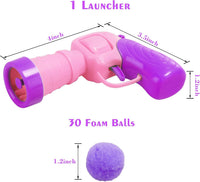 Mewlmart Interactive Cat Toys for Indoor Cats Pink Cat Pom Pom Balls - Pink 30 balls - image 3