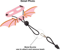 Pink Bearded Dragon Leash Harness, 3 Size Pack, Cool Bat Wing – Essentials for Small Pets - Pink - image 4