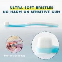 Small dog and cat toothbrush kit with 2 micro-head extra soft brushes - view 3