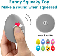 SCHITEC Squeaky Dog Toys, Latex Egg Balls for Puppies Small Medium Dogs – Essentials for Dogs - Animals - image 2