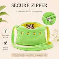 Cat Sling Carrier for Cats and Kittens - Green-Small - image 4