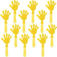 ZCYSRLQIN 12 pack hot pink plastic hand clappers noisemakers, 7.5 inch - view 2