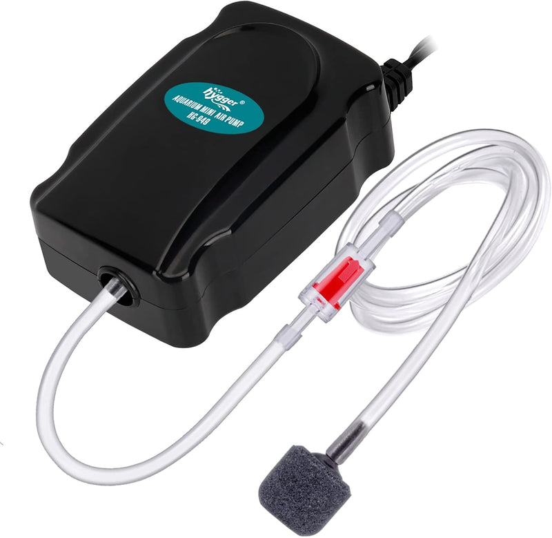 hygger Mini Aquarium Air Pump Kit Small Fish Tank Air Pump 1W
