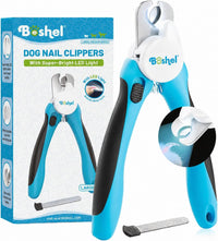 Large Dog Nail Clippers with Safety Guard to Avoid Over-Cutting Nails - LED - Large/Medium