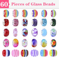 VICTLOV Charm Bracelet Making Kit, DIY Craft for Girls - Pink 126 Pieces - image 2